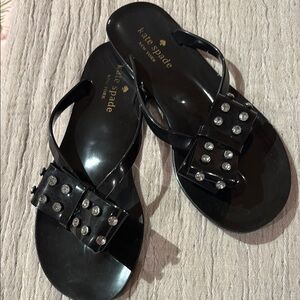 Kate Spade Black Studded Sandals